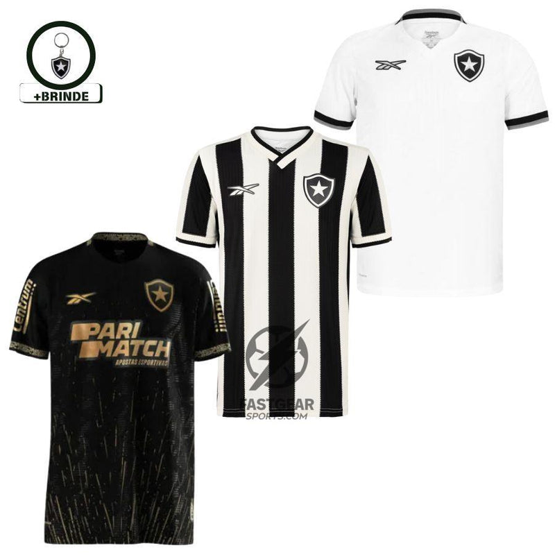 Kit 3 Fan Jersey Botafogo Home, Away e Third 2024/25