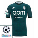 Monaco Away Fan Jersey 2024/25 Patches UCL UEFA Foundation (Official Printing)