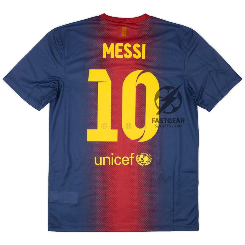 Messi #10 Barcelona Home Retro Jersey 2012/13