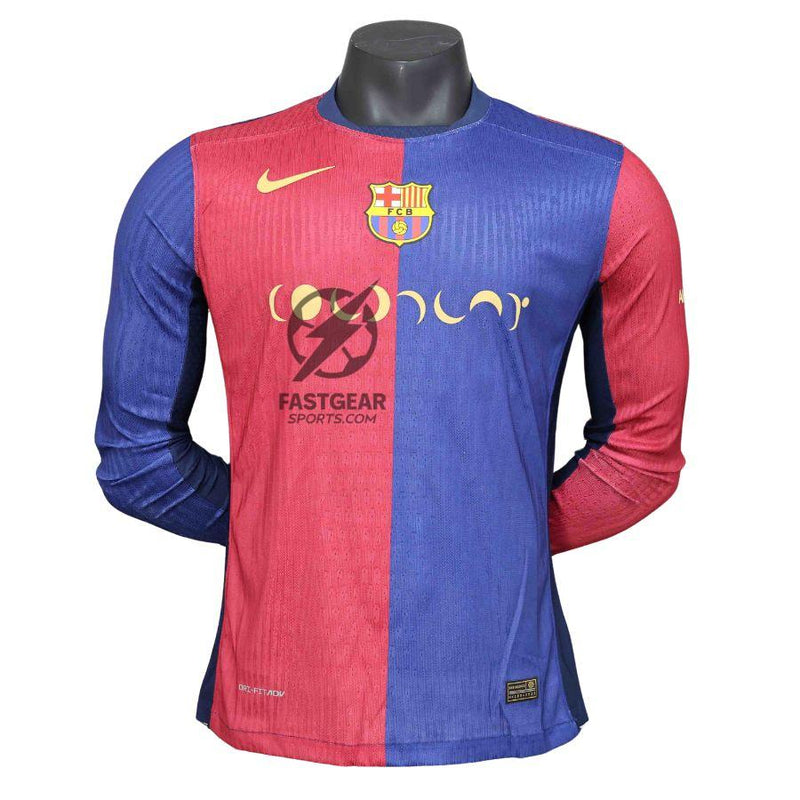 Barcelona Coldplay Collab Home Long Sleeve Authentic Player 2024/25