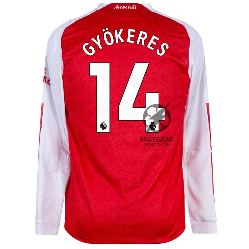 Arsenal Gyökeres 14 Home Long Sleeve Fan Jersey 2025/26
