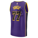Luka Dončić Los Angeles Lakers Nike Unisex Swingman Jersey - Icon Edition - Gol, Purple, White