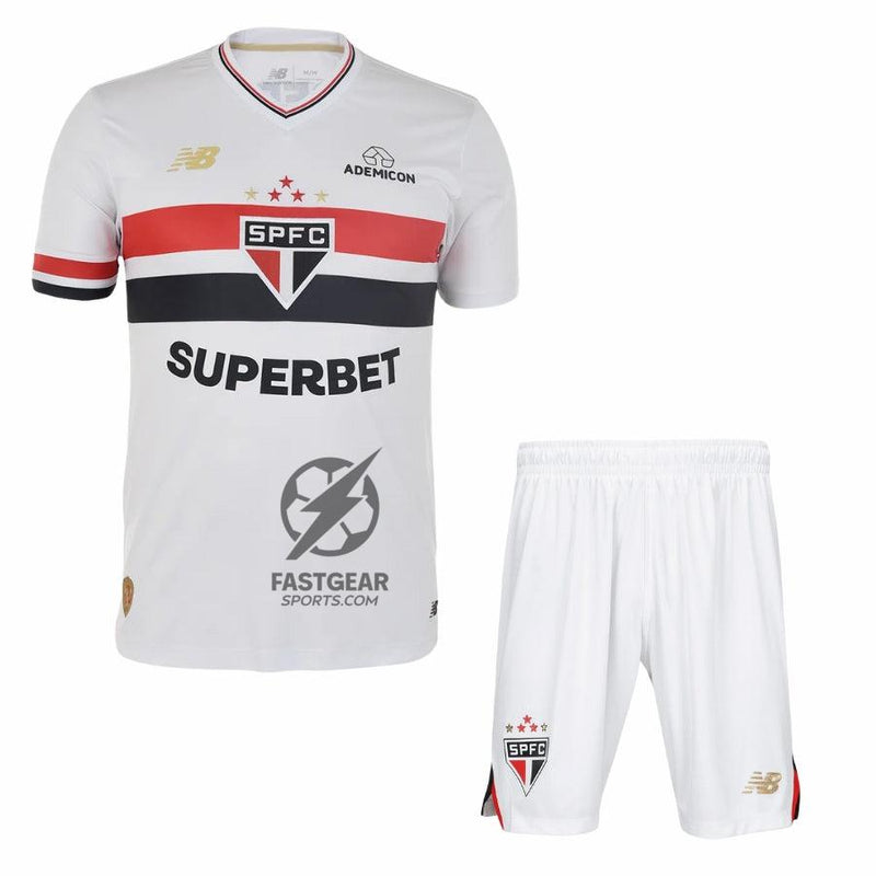 Kids Kit São Paulo Home Fan Jersey 2025/26