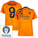 Real Madrid Mbappé 9 Away Fan Jersey 2024/25 Patches UCL UEFA Foundation (Official Printing)