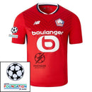 Lille Home 2024/25 Patches UCL UEFA Foundation (Official Printing)