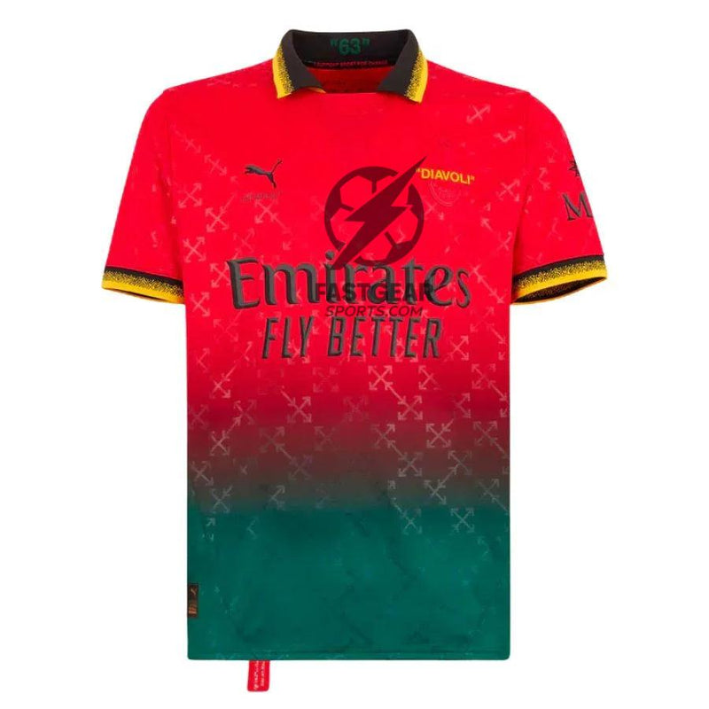 AC Milan RED JERSEY DIAVOLI X OFF-WHITE™ Fan Jersey 2025