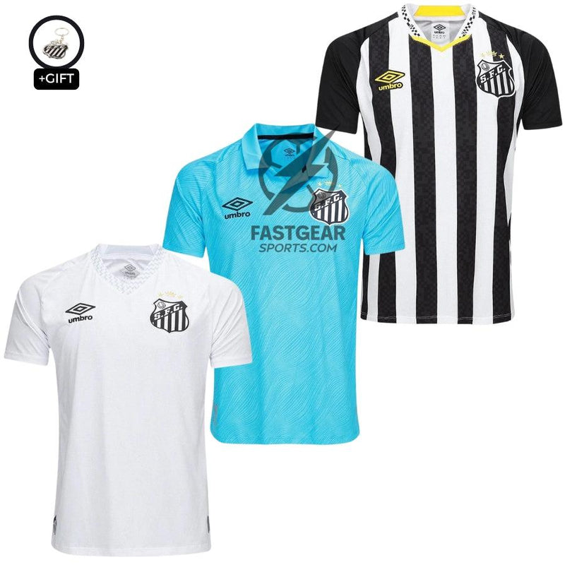 Santos Fan Jersey Home, Away e Third 2025/26 - Kit 3 Fan Jersey