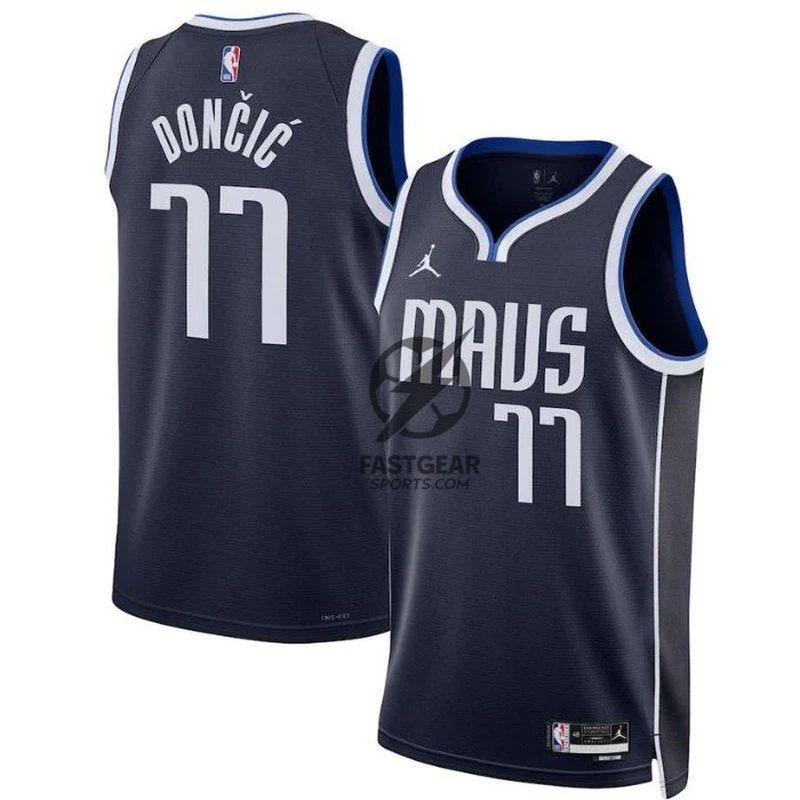 Luka Dončić - Dallas Mavericks Unisex 2023 Statement Edition NBA Jersey - Navy