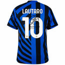 Inter Milan Lautaro 10 Home 2024/25 Patches UCL UEFA Foundation (Official Printing)