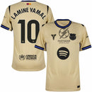 Barcelona Away Lamine Yamal 10 Fan Jersey 2025/26 Official Printing (La Liga)