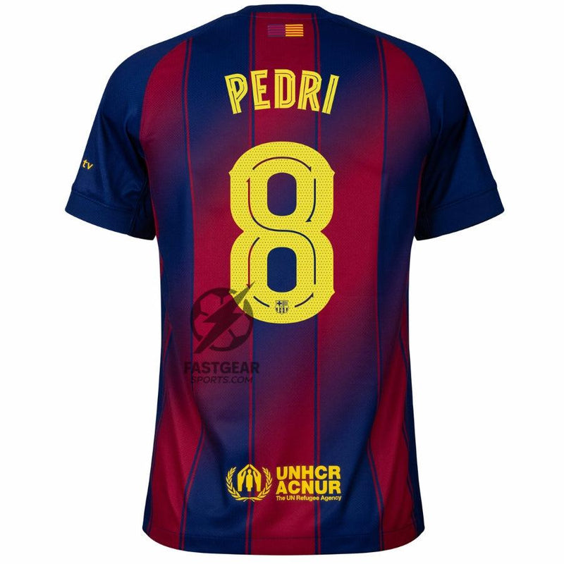 Barcelona Home Pedri 8 Home Fan Jersey 2025/26