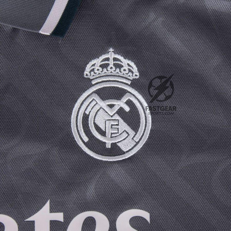 Real Madrid Mbappé 9 Third Fan Jersey 2024/25 Patches UCL UEFA Foundation (Official Printing)