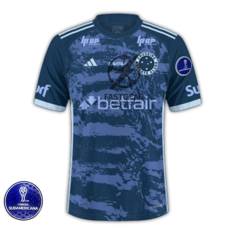 Cruzeiro Third Jersey 2024/25 + Todos os Patrocinios + Patchs Sul Americana 2024
