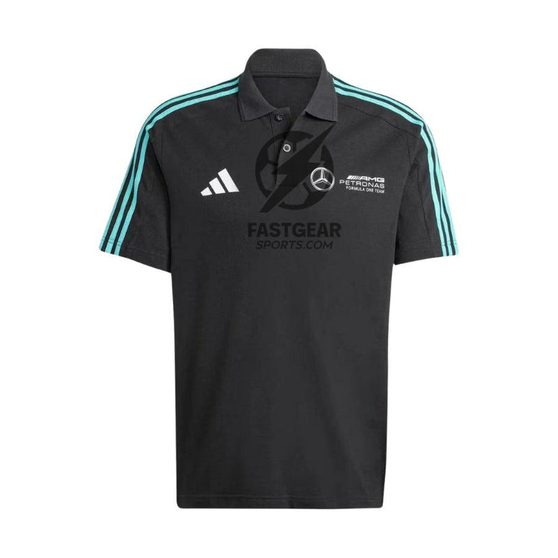 Mercedes-AMG Petronas F1 Team Adidas Casual Wear Polo - Black Formula 1 F1 Formula One