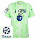 Barcelona Third 2024/25 Patches UCL UEFA Foundation (Official Printing)