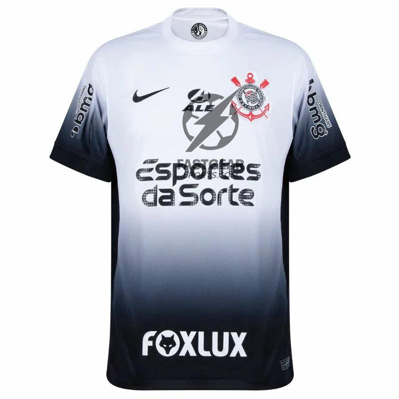 Corinthians Home Fan Jersey 2024/25 Full Sponsor (Official Printing)