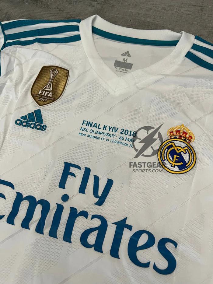 Retro Real Madrid Long-sleeve Home Jersey 2017/18