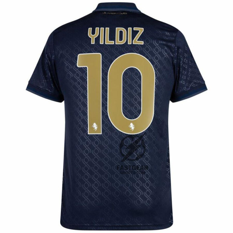 Juventus Third 2024/25 Patches UCL UEFA Foundation (Official Printing)