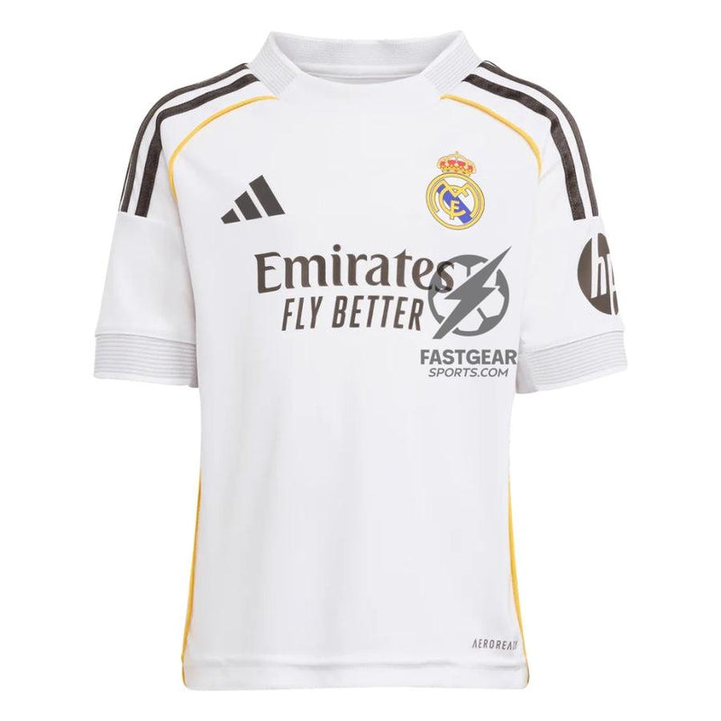 Kids Kit Real Madrid Home Fan Jersey 2025/26