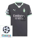 AC Milan Third Fan Jersey 2024/25 Patches UCL UEFA Foundation (Official Printing)