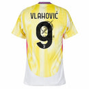 Juventus Vlahovic 9 Away 2024/25 Patches UCL UEFA Foundation (Official Printing)