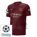 Manchester City Third 2024/25 Patches UCL UEFA Foundation (Official Printing)