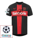 Bayer 04 Leverkusen Wirtz 10 Home Fan Jersey 2023/24 Patches UCL UEFA Foundation (Official Printing)