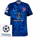 Atlético Madrid Julián Alvarez 19 Third Fan Jersey 2024/25 Patches UCL UEFA Foundation (Official Printing)