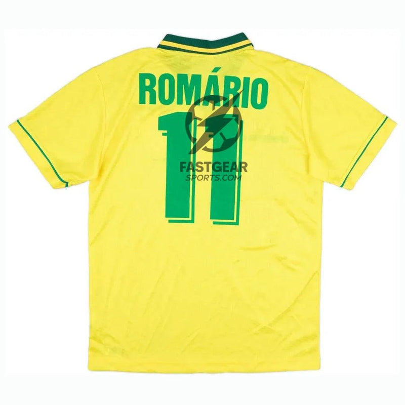 Brazil Home Romario 11 Retro Jersey 1994