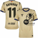 Barcelona Away Raphinha 11 Fan Jersey 2025/26 Official Printing (La Liga)