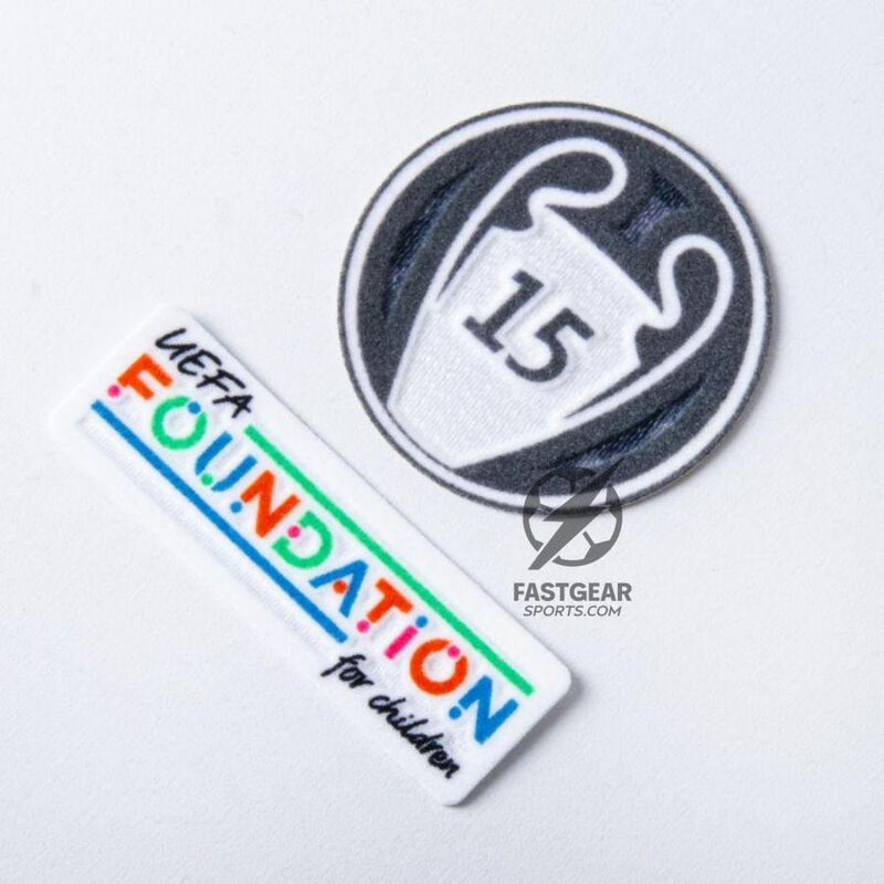 Real Madrid Mbappé 9 Third Fan Jersey 2024/25 Patches UCL UEFA Foundation (Official Printing)