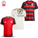 Flamengo Fan Jersey Home, Away e Baseball 2025/26 - Kit 3 Fan Jersey