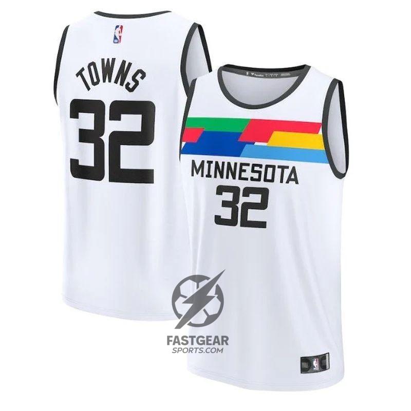 Karl-Anthony Towns Minnesota Timberwolves Unisex 2023 Fastbreak NBA Jersey - City Edition - White