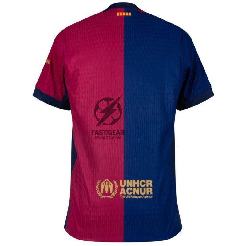 Barcelona Home 2024/25 Patches UCL UEFA Foundation (Official Printing)