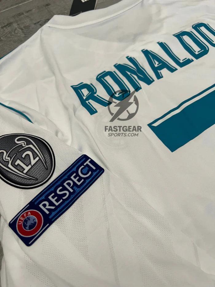 Retro Real Madrid Long-sleeve Home Jersey 2017/18