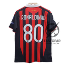 Ac Milan Ronaldinho Embroidery Retrô Jersey  - Collection