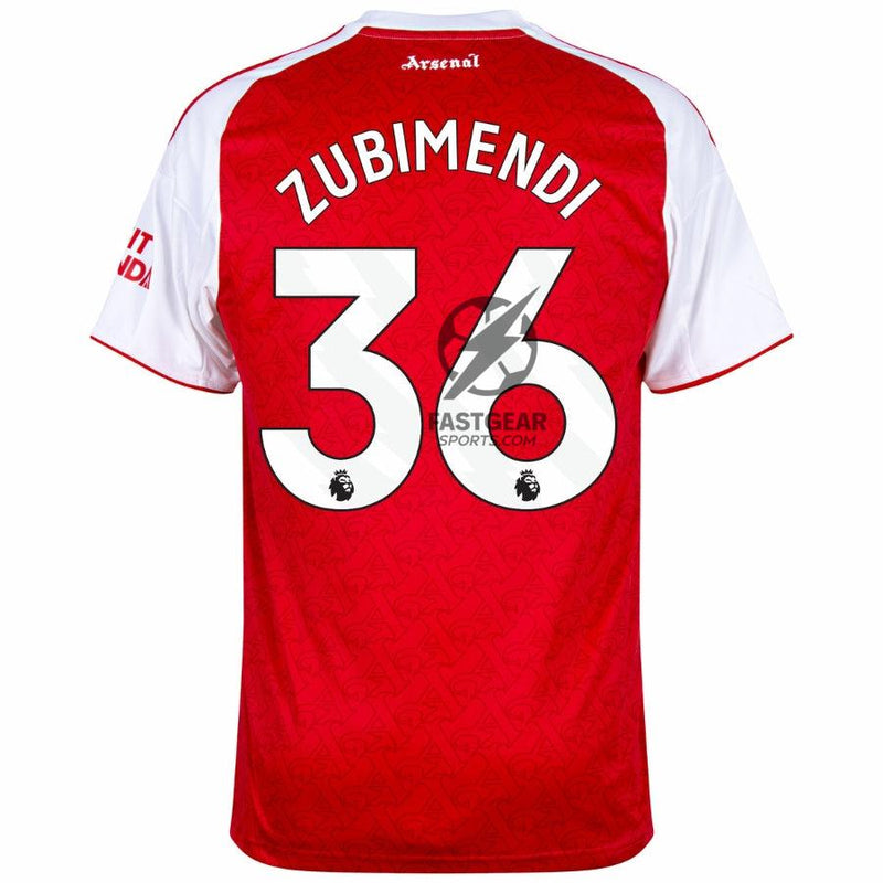Arsenal Zubimendi 36 Home Fan Jersey 2025/26