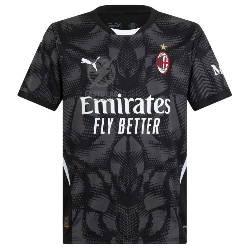 AC Milan GK Home 2024/25 Patches UCL UEFA Foundation (Official Printing)