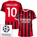 AC Milan Home Fan Jersey 2024/25 Patches UCL UEFA Foundation (Official Printing)