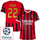 AC Milan Home Fan Jersey 2024/25 Patches UCL UEFA Foundation (Official Printing)