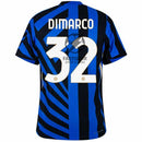 Inter Milan Dimarco 32 Home 2024/25 Patches UCL UEFA Foundation (Official Printing)