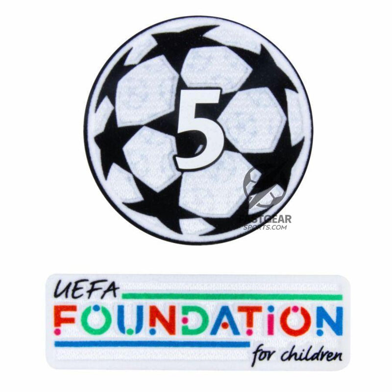 Barcelona Olmo 20 Home 2024/25 Patches UCL UEFA Foundation (Official Printing)