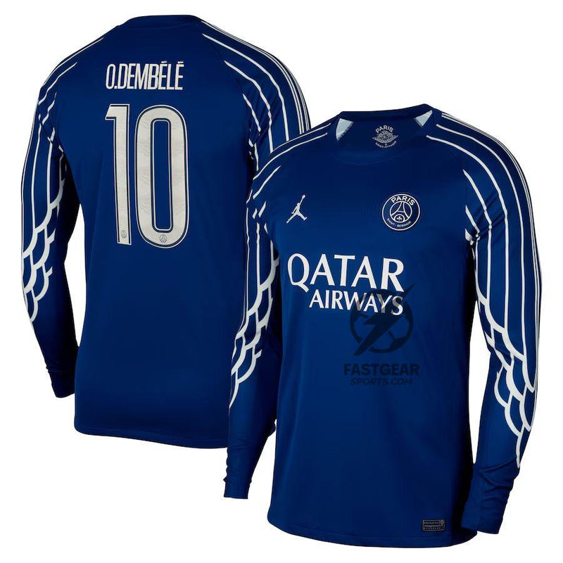 PSG Jordan O.DEMBÉLÉ Fourth Fan Jersey Long Sleeve 2024/25
