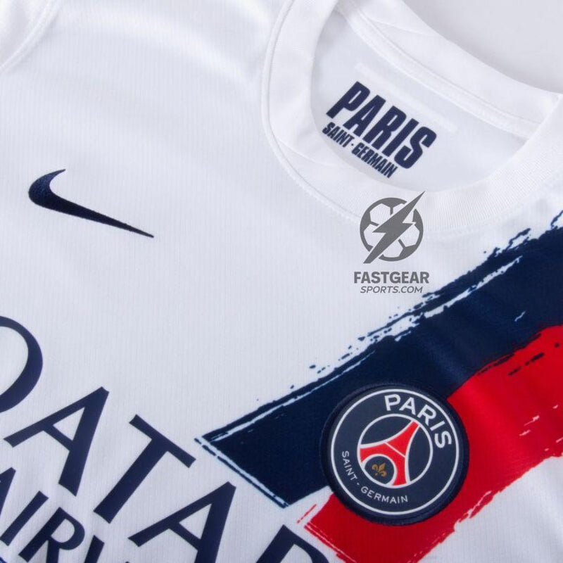 Paris Saint-Germain O.DEMBELE 10 Fan Jersey Away 2024/25 Patches UCL UEFA Foundation (Official Printing)