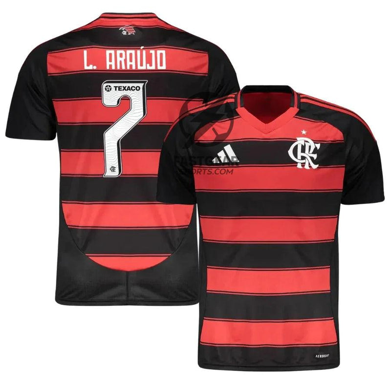 Flamengo L.Araujo 7 Home Fan Jersey 2025/26
