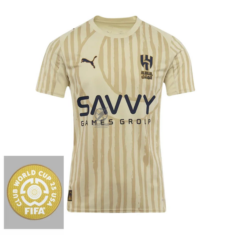 Al Hilal GK Fan Jersey 2025/26 Patch Club World Cup