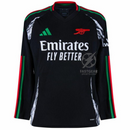 Arsenal Away Fan Jersey Long Sleeve 2024/25 Patches UCL UEFA Foundation (Official Printing)