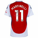 Arsenal Martinelli 11 Home Fan Jersey 2024/25 Patches UCL UEFA Foundation (Official Printing)