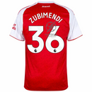 Arsenal Zubimendi 36 Home Fan Jersey 2025/26