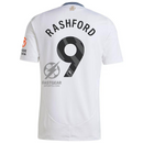 Aston Villa Rashford 9 Away Fan Jersey 2024/25 Patches UCL UEFA Foundation (Official Printing)